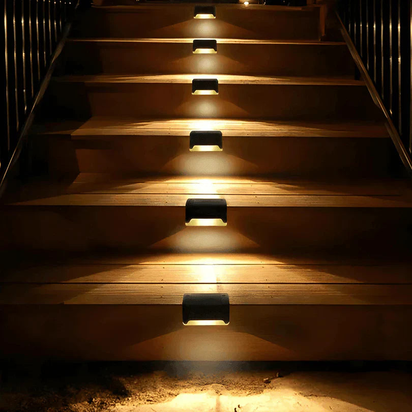 KIT 2 Luminárias Solares LED | Luz Quente IP65 PowerMax