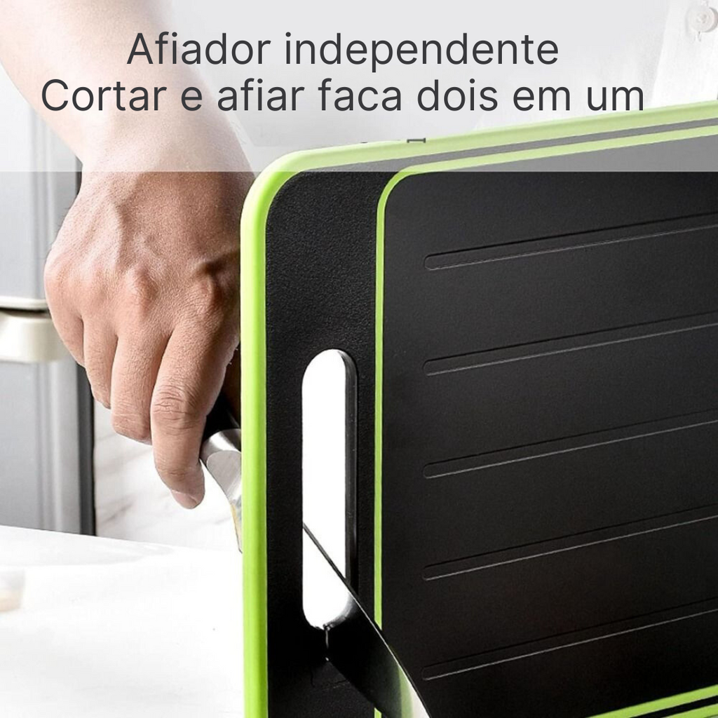 Tábua de Corte 3 em 1 com Descongelador e Amolador