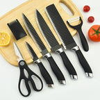 SteelChef Pro 6 Peças – Kit de Facas Profissionais Antiaderentes